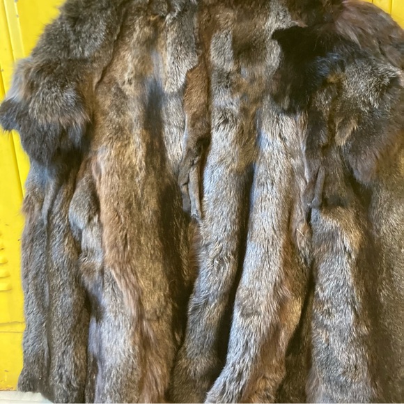 Christine Vogdt Cut Fur Coat Mink Brown/black Vintage Women’s - Picture 10 of 11